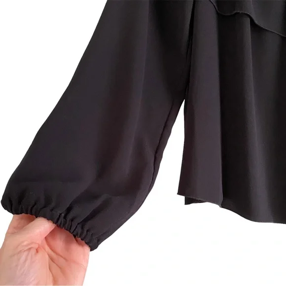 ARITZIA Wilfred Morel Off Shoulder Blouse, Black, Size Small - Picture 6 of 9